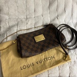 Authentic Louis Vuitton Eva Clutch with Strap
